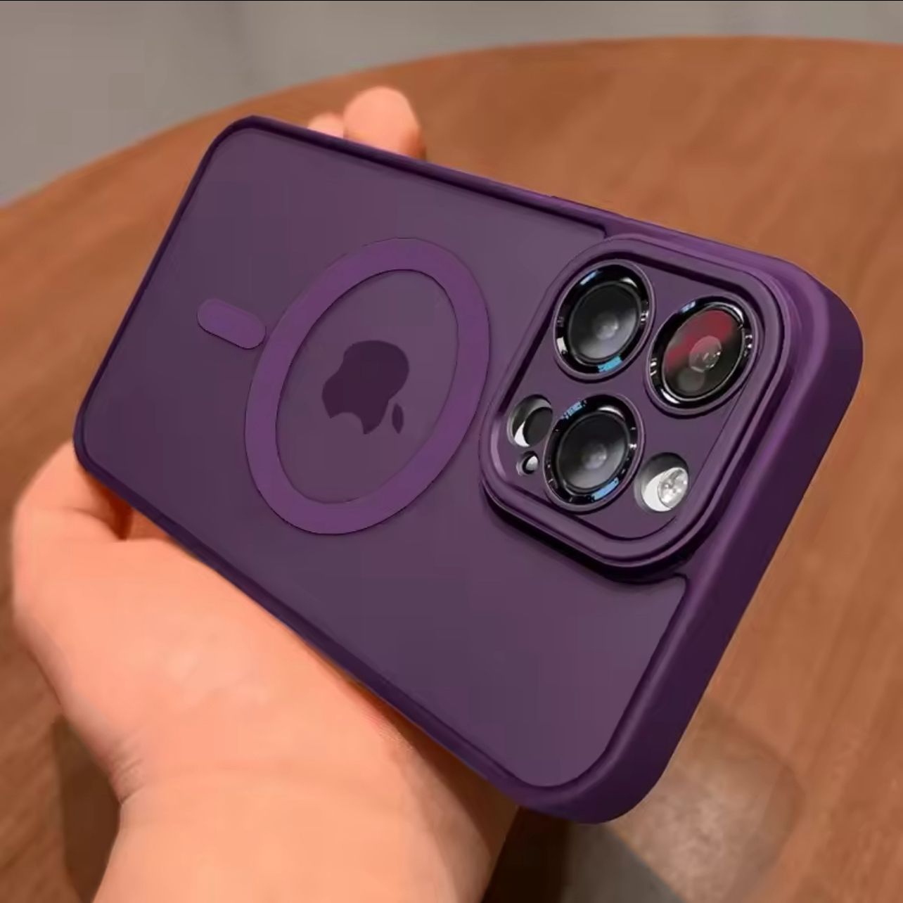 Premium Shockproof Armor Translucent iPhone 16 Pro / Pro Max Case - MagSafe wireless charging