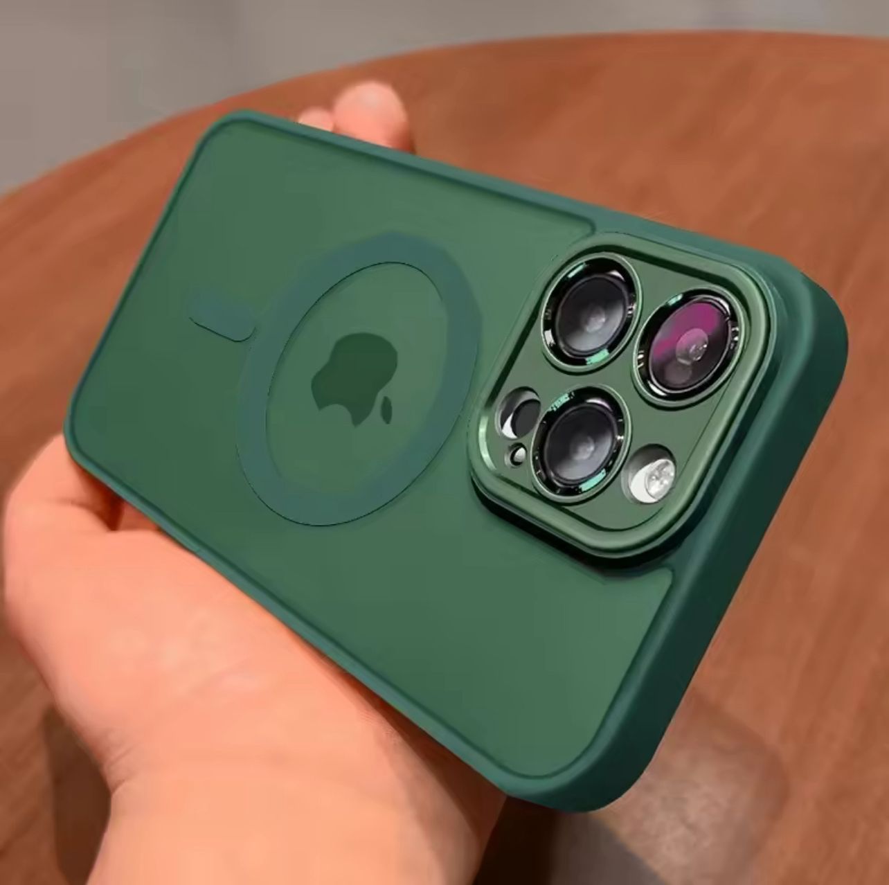 Premium Shockproof Armor Translucent iPhone 16 Pro / Pro Max Case - MagSafe wireless charging
