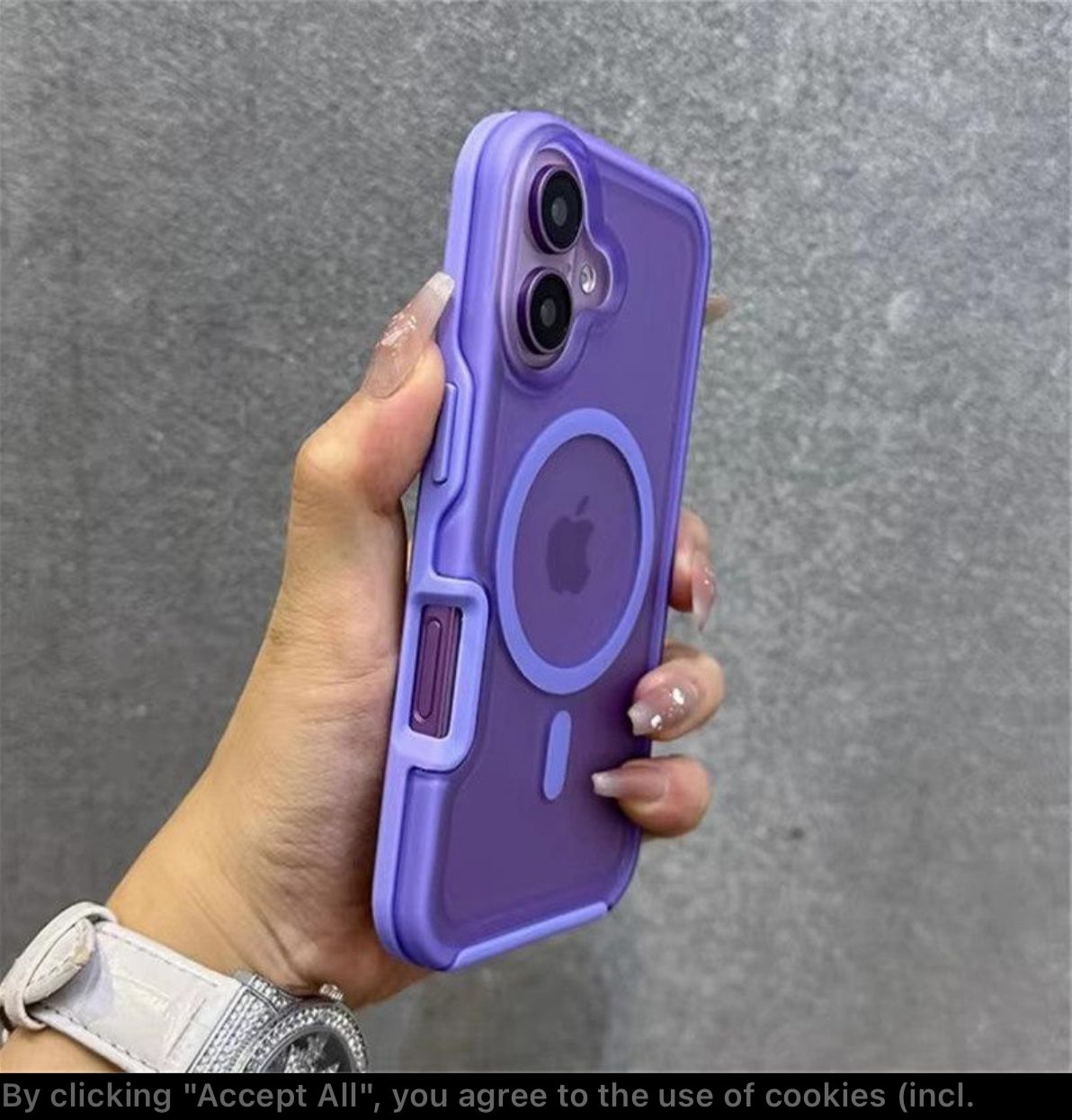 Premium Shockproof Armor Translucent iPhone 16 / 16 Plus Case - MagSafe wireless charging