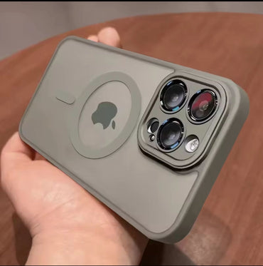 Premium Shockproof Armor Translucent iPhone 16 Pro / Pro Max Case - MagSafe wireless charging