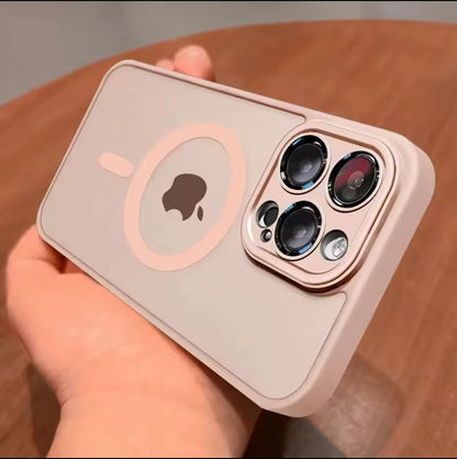 Premium Shockproof Armor Translucent iPhone 16 Pro / Pro Max Case - MagSafe wireless charging